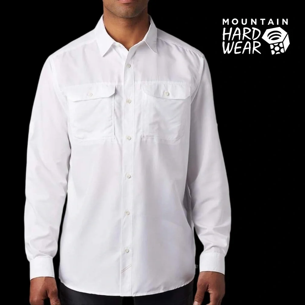 Mountain HardWear Shirt Lightweight Long Sleeve Utility UPF 50 Hard Wear - Picture 15 of 16